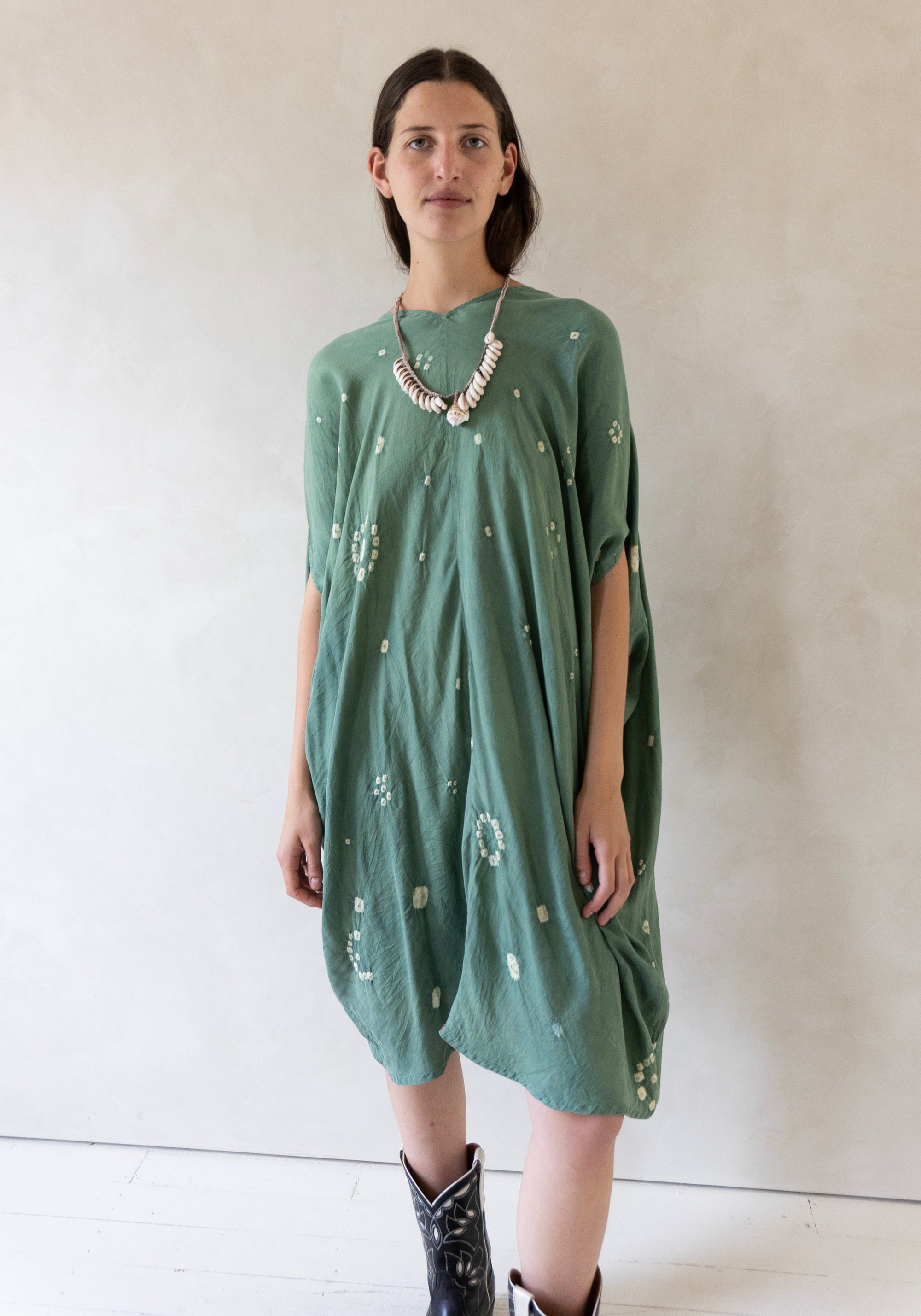 11.11 Vivory Green Silk Dress