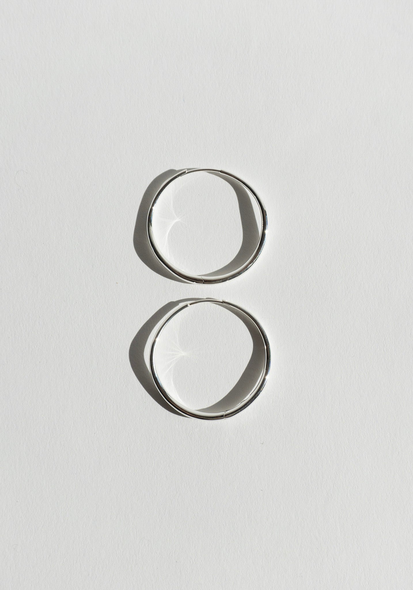 Nina Gordon Momento Large Hoops in Silver