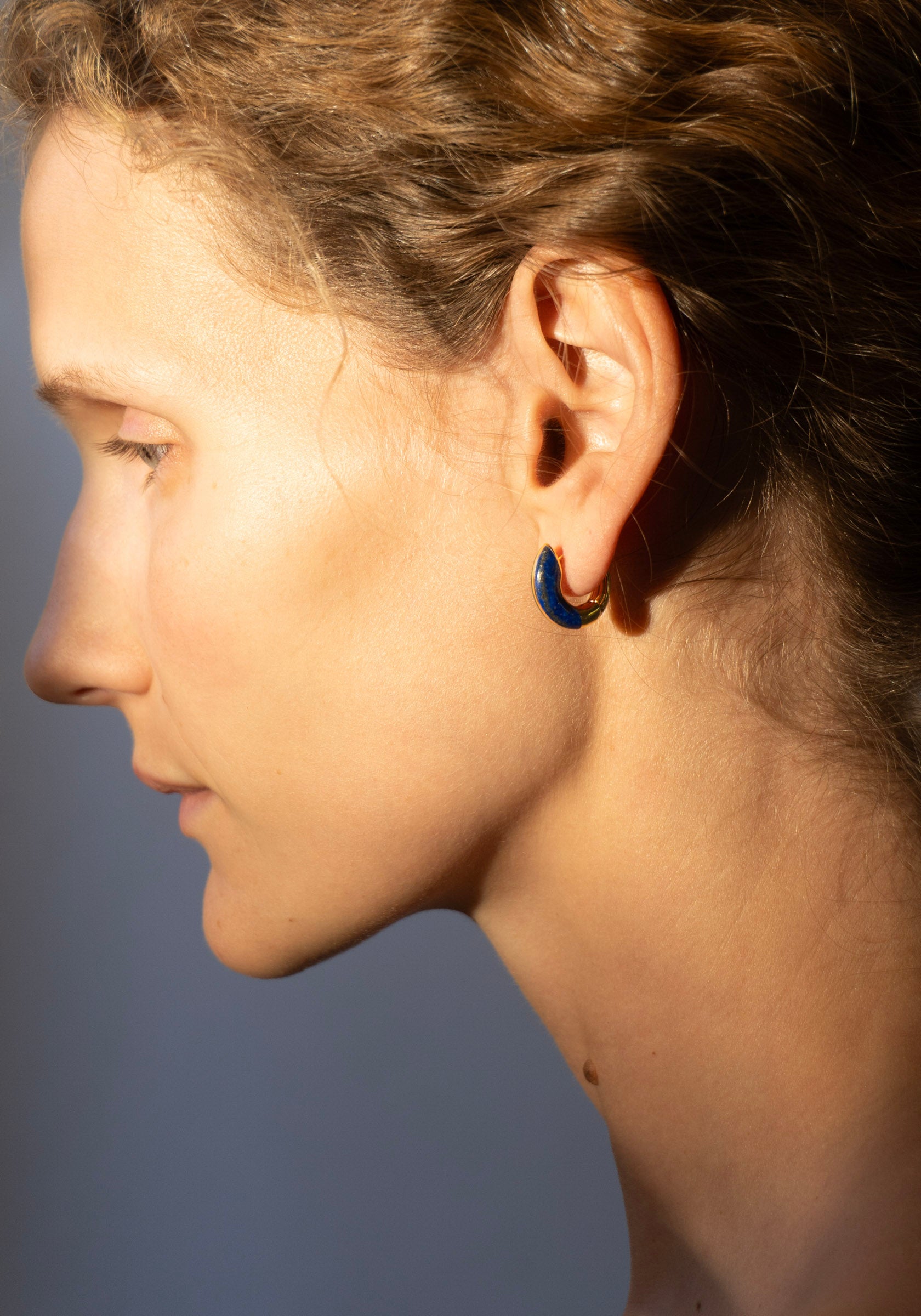 Locus Solus Earrings with Lapis and Malachite