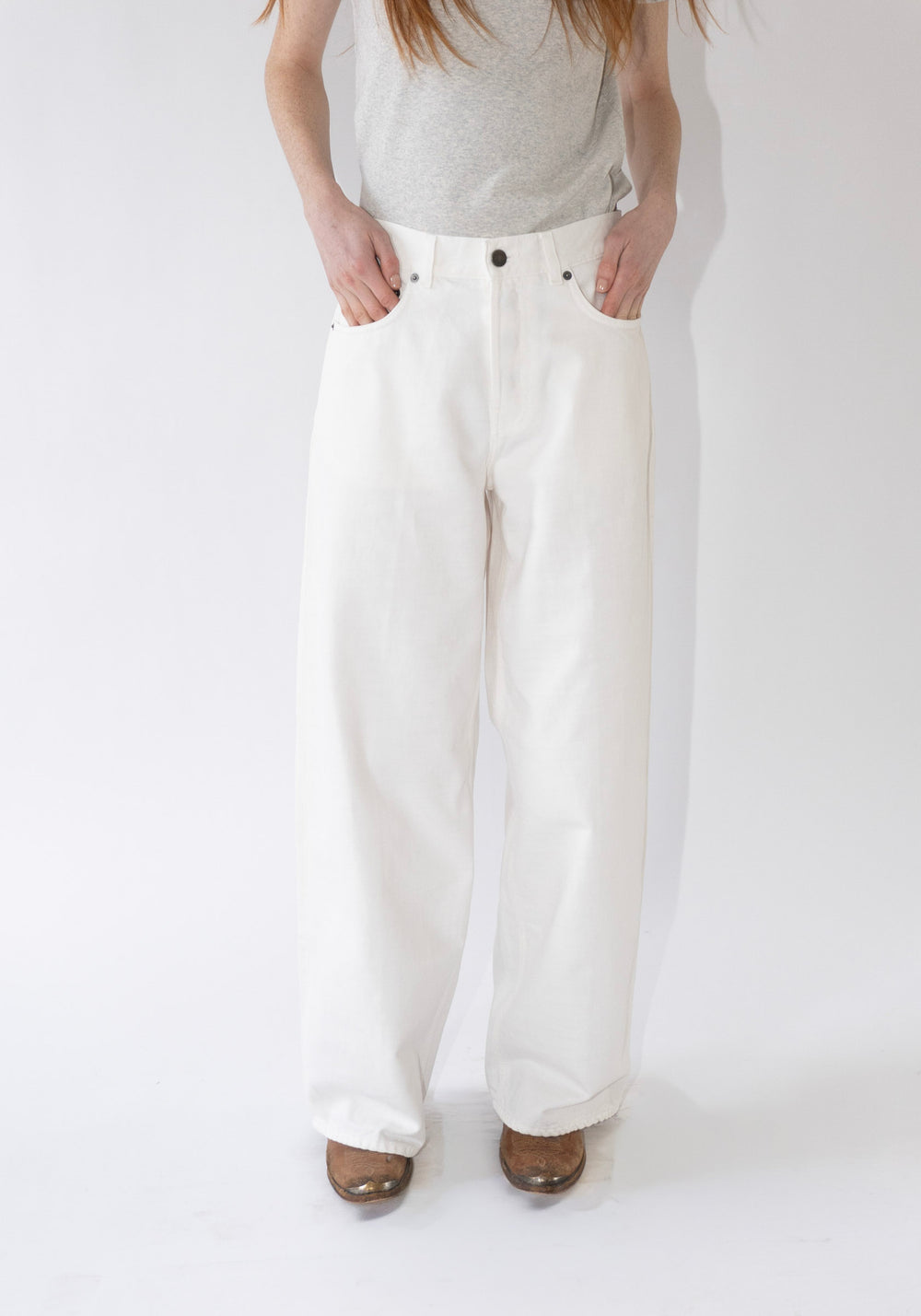 Haikure Bethany Bull Pant in Off White