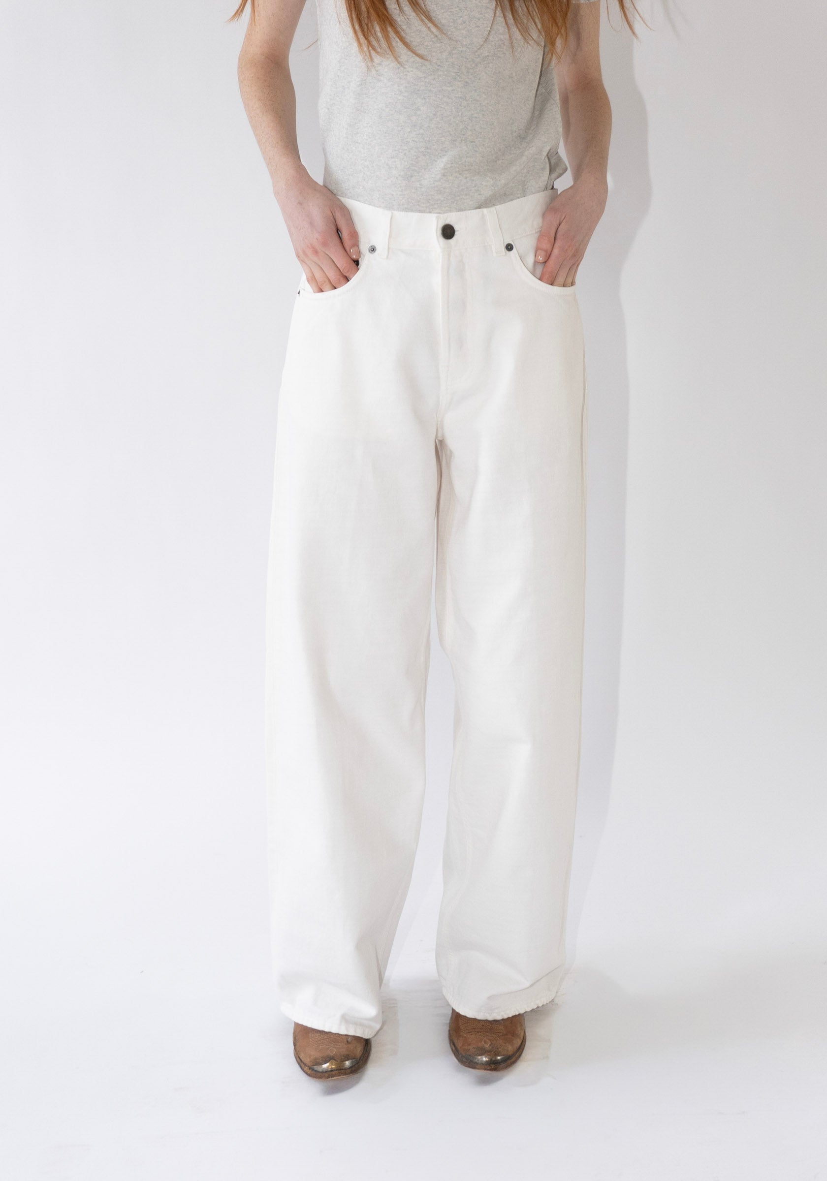 Bethany Bull Pant in Off White