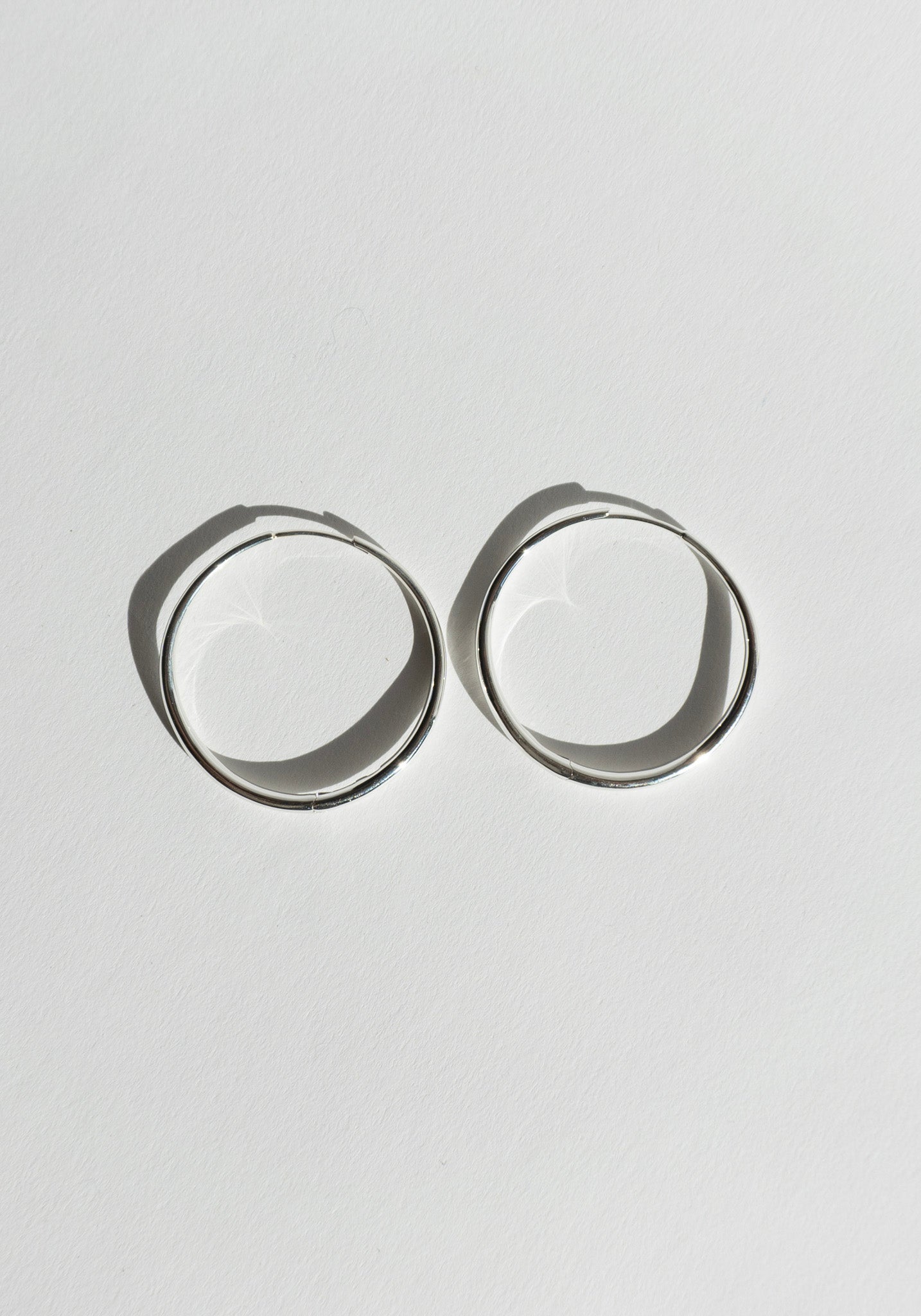 Nina Gordon Momento Large Hoops in Silver