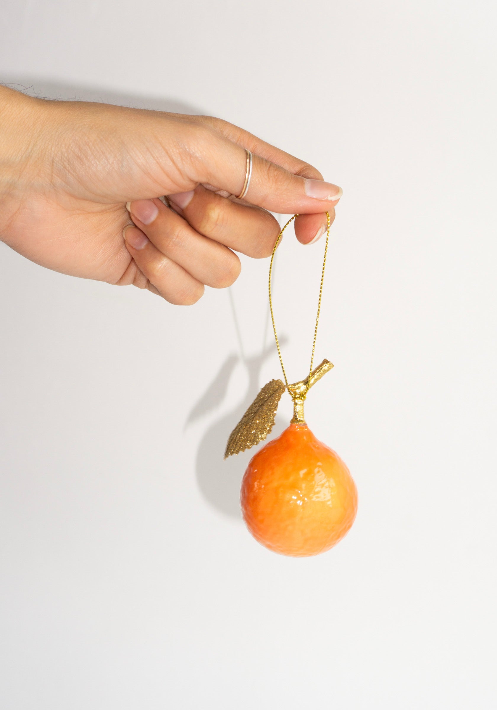 Clementine Gold Leaf Ornament