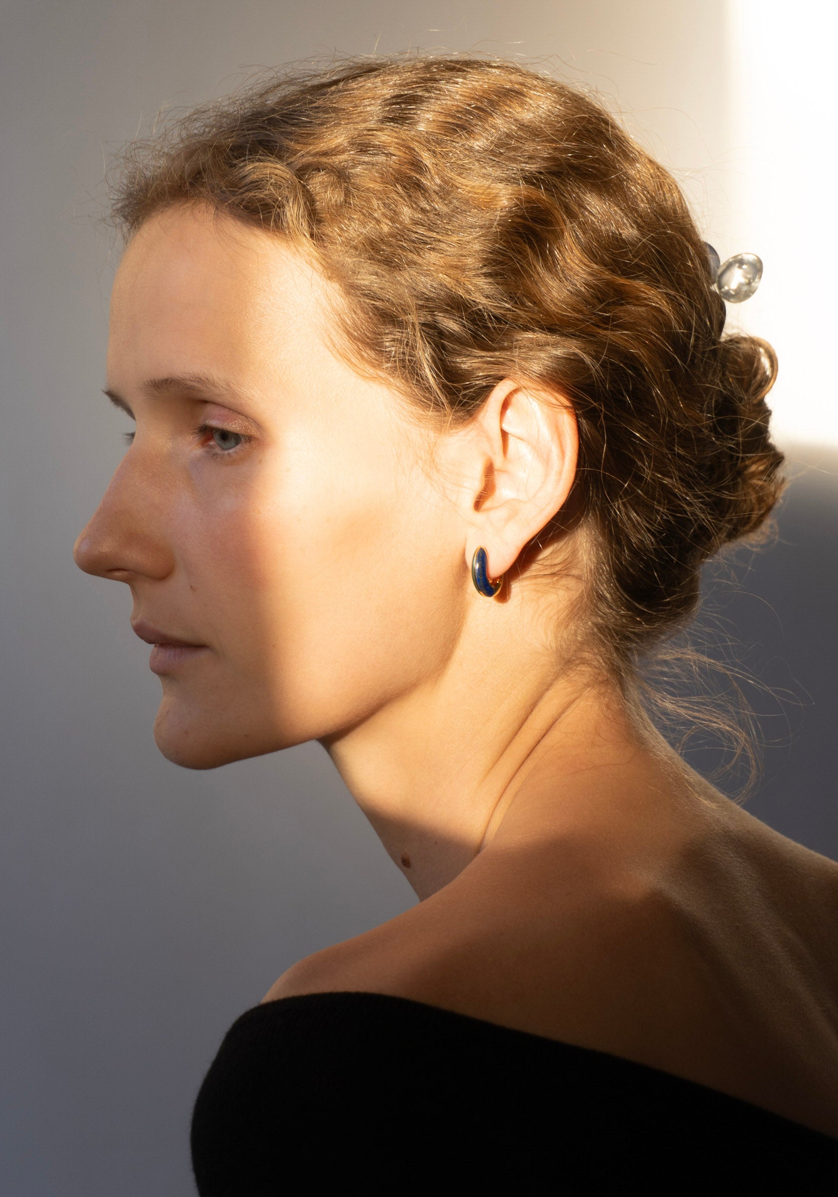 Locus Solus Earrings with Lapis and Malachite