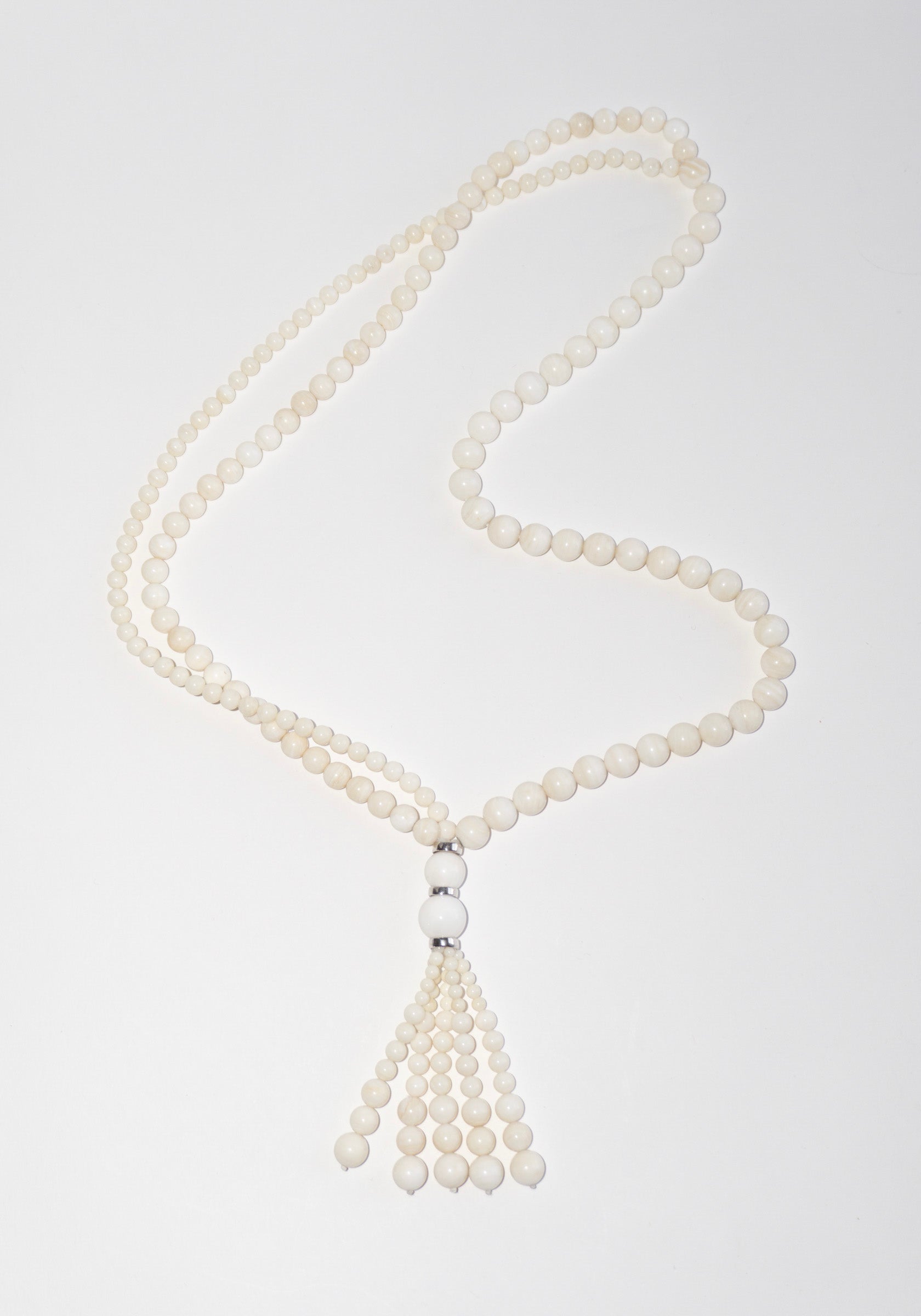 Venice Opera Ivory Stone Necklace