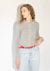 Selma Cardigan in Melange Grey
