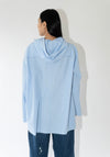 6397 Hooded Shirt in Blue Stripe

