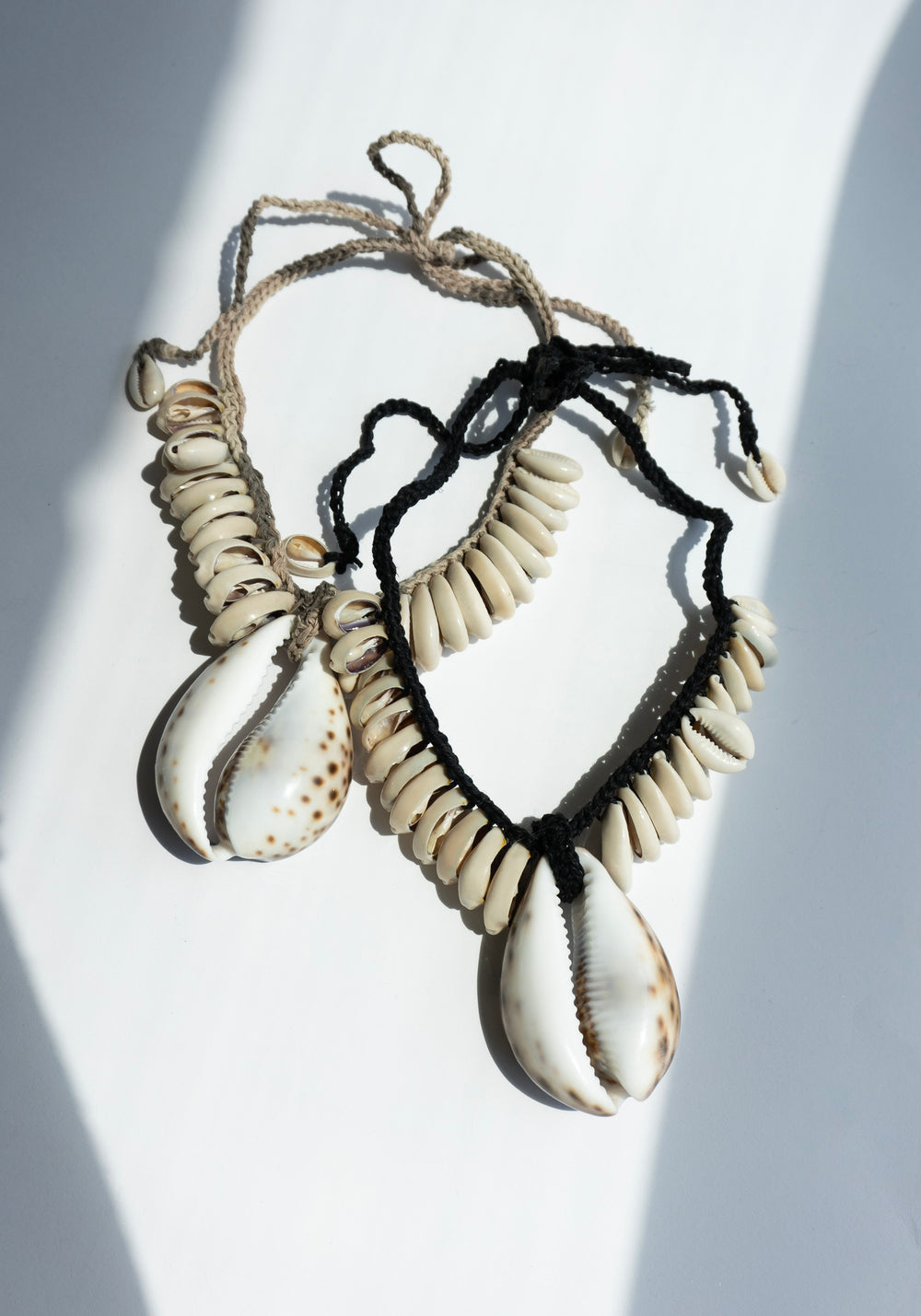 Puka Shell Necklace on Black Hemp Cord