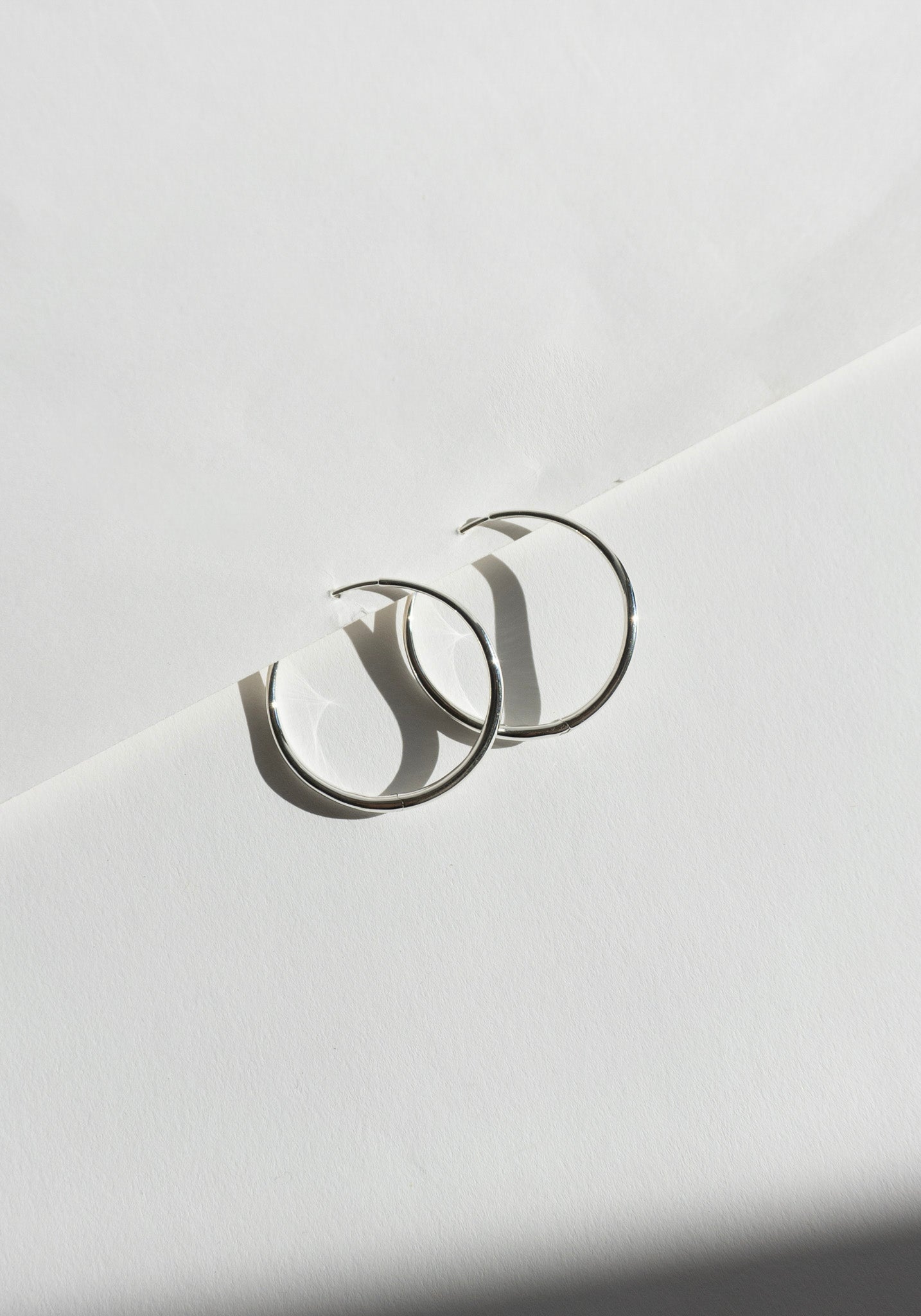 Nina Gordon Momento Large Hoops in Silver