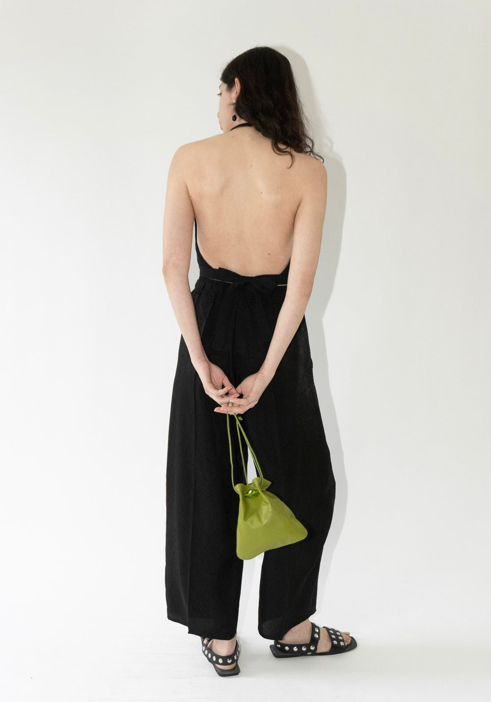 Cristaseya Washi Paper Summer Top in Black