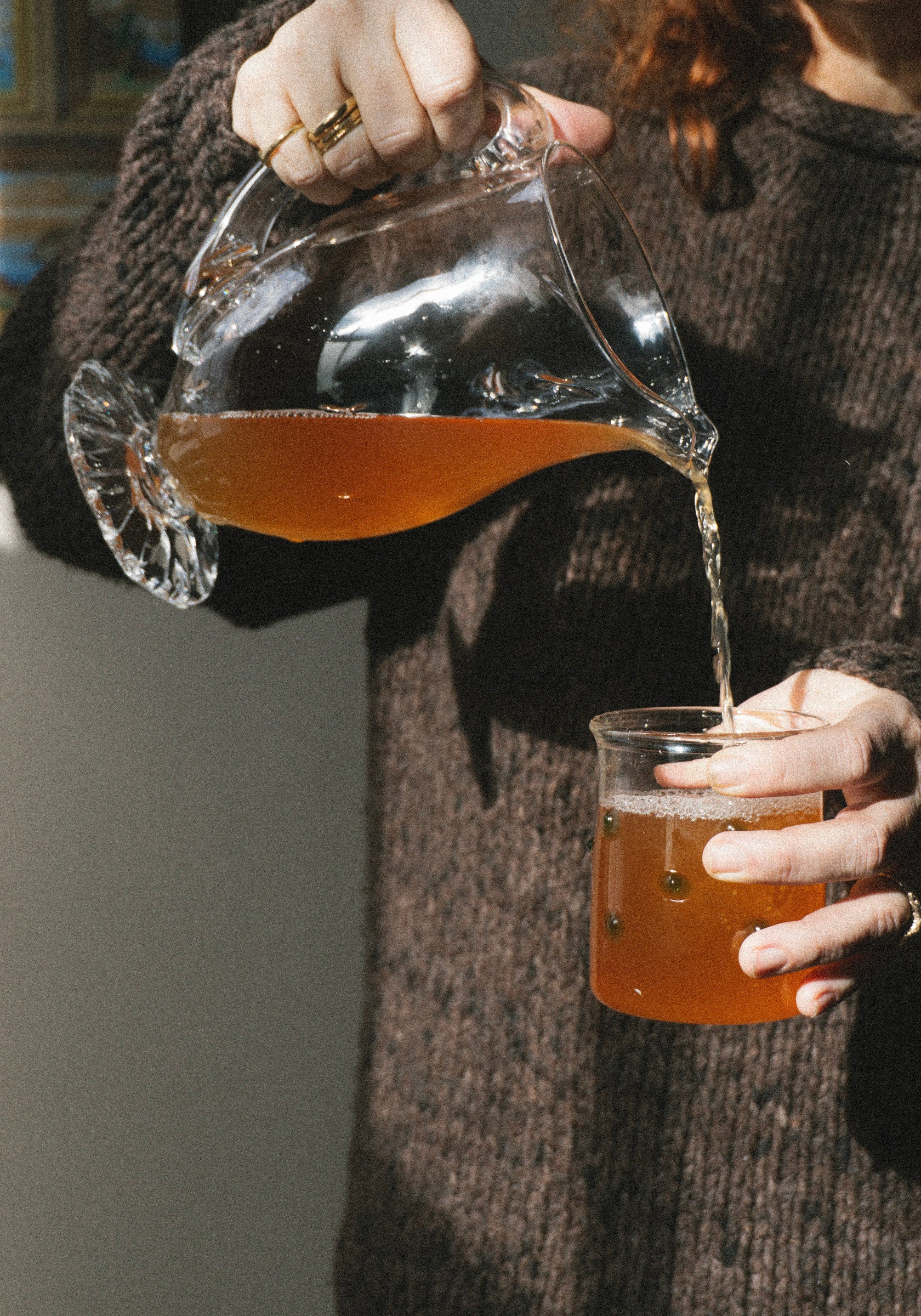 Handblown Glass Pitcher