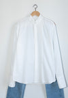 6397 Micro Pleat Formal Shirt in White
