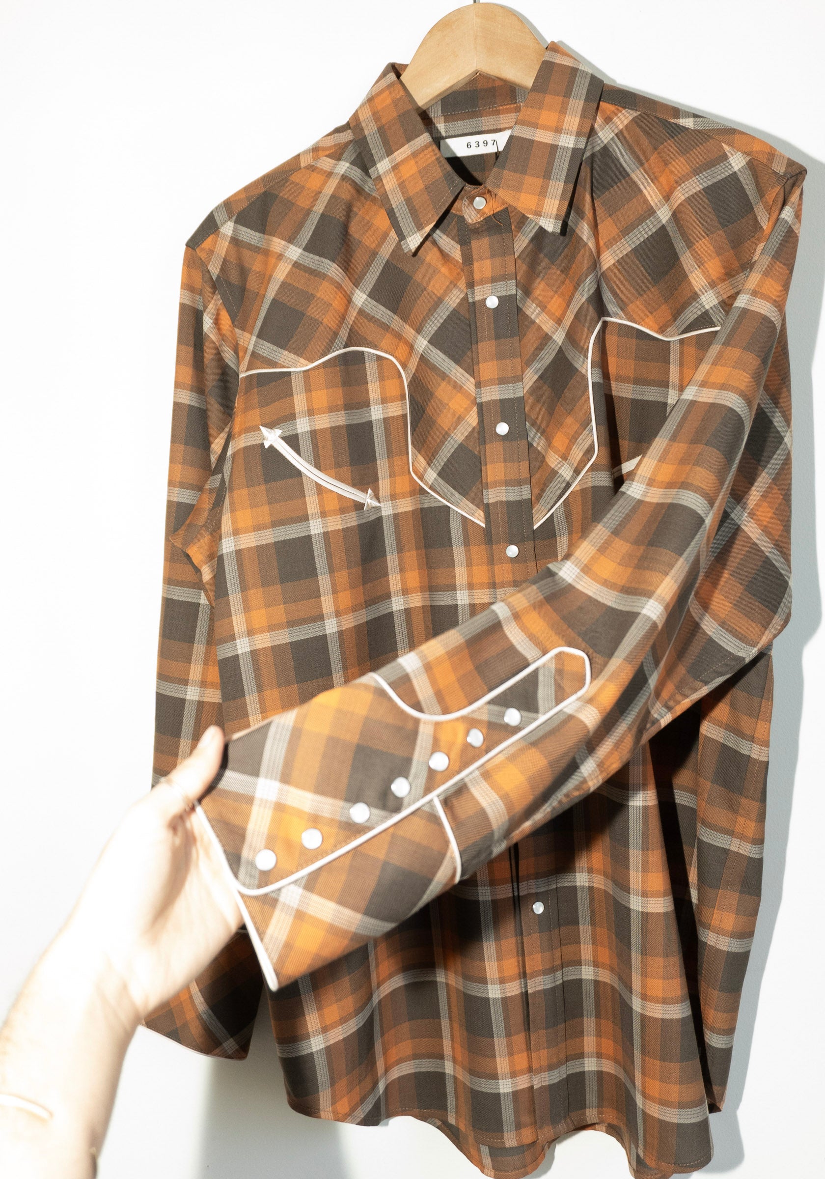 6397 Western Shirt in Red Rock