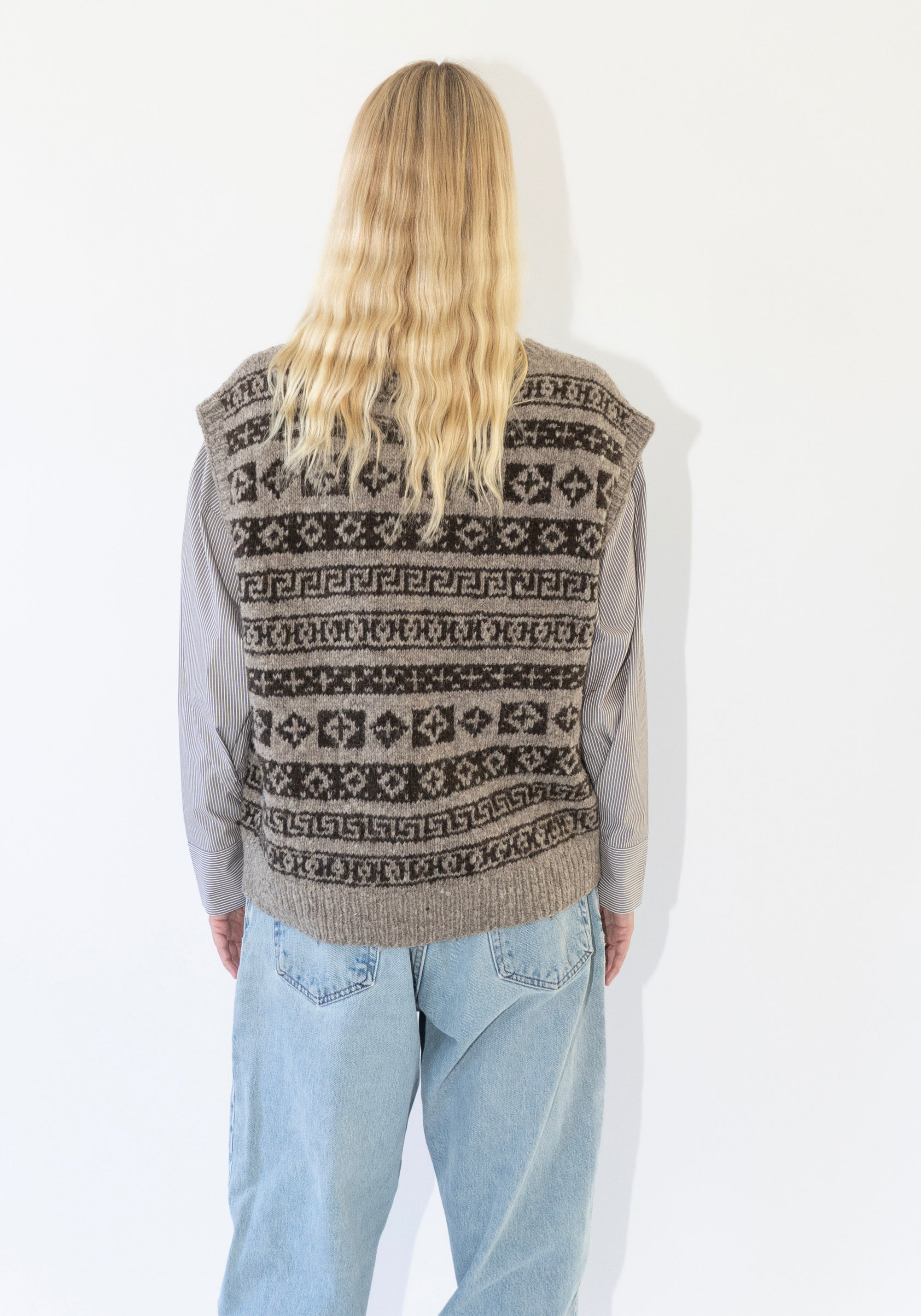 Auntie Oti Fair Isle Vest