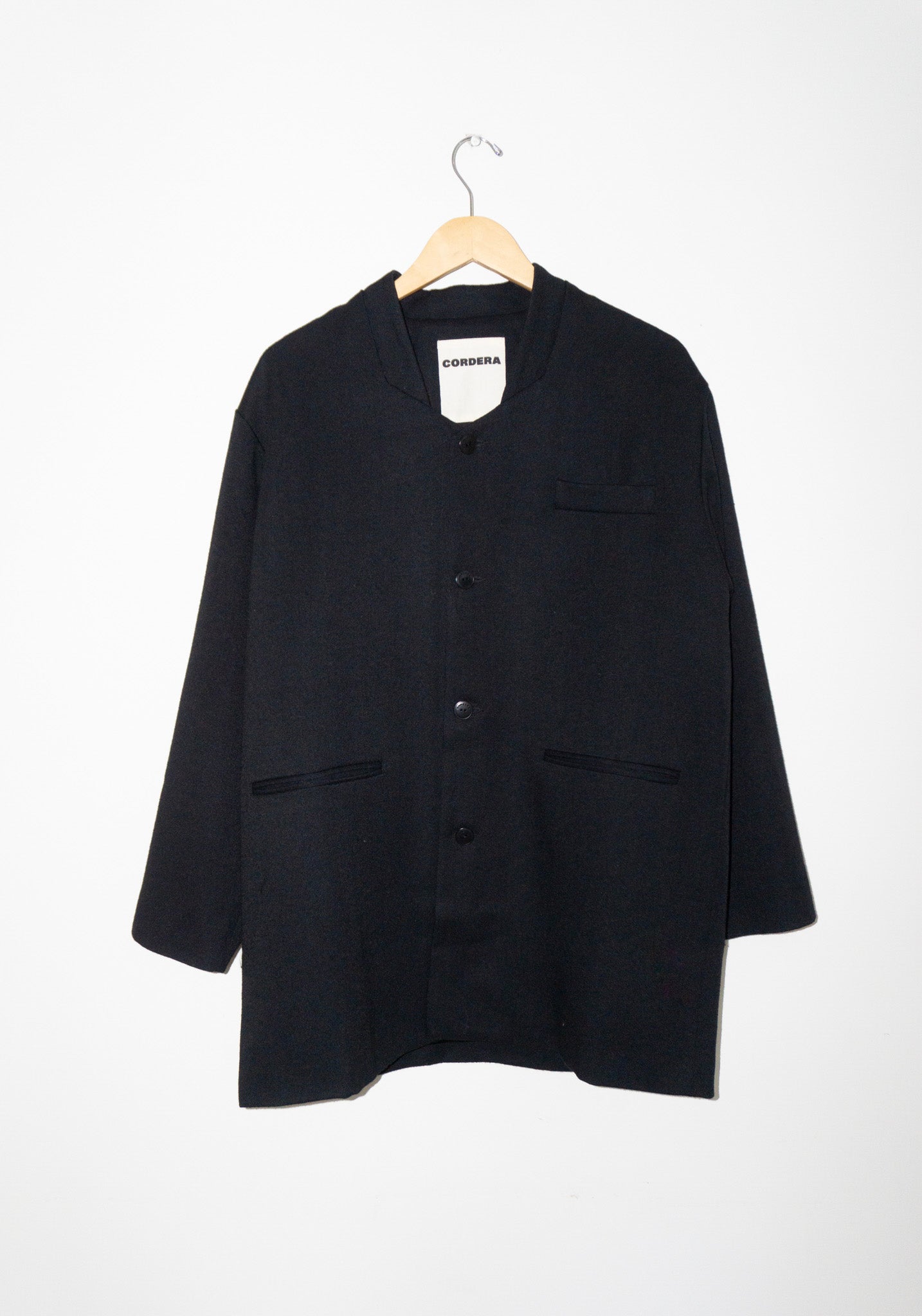 Light Wool Jacket in Black