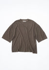 Cordera Merino Wool Oversized T-Shirt in Deep Taupe