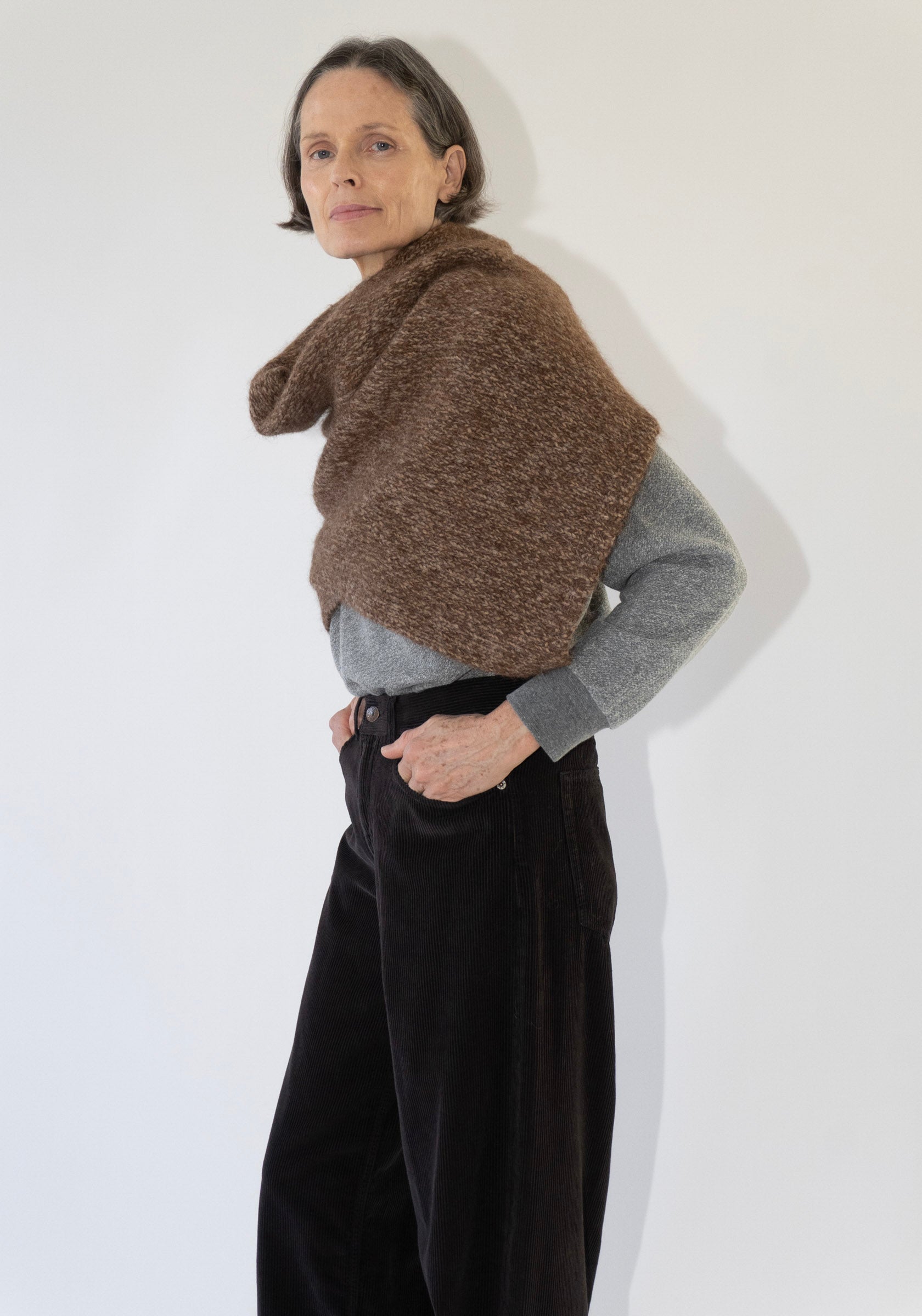 Cordera Scarf in Brown Melange