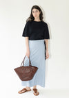 Cristaseya Pareo Skirt in Striped Blue