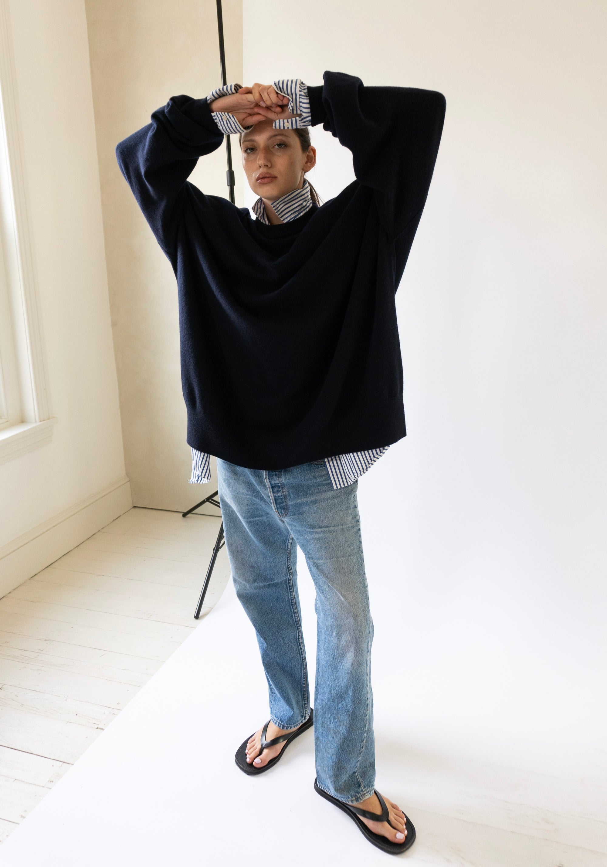 Cashmere Juna Sweater in Navy