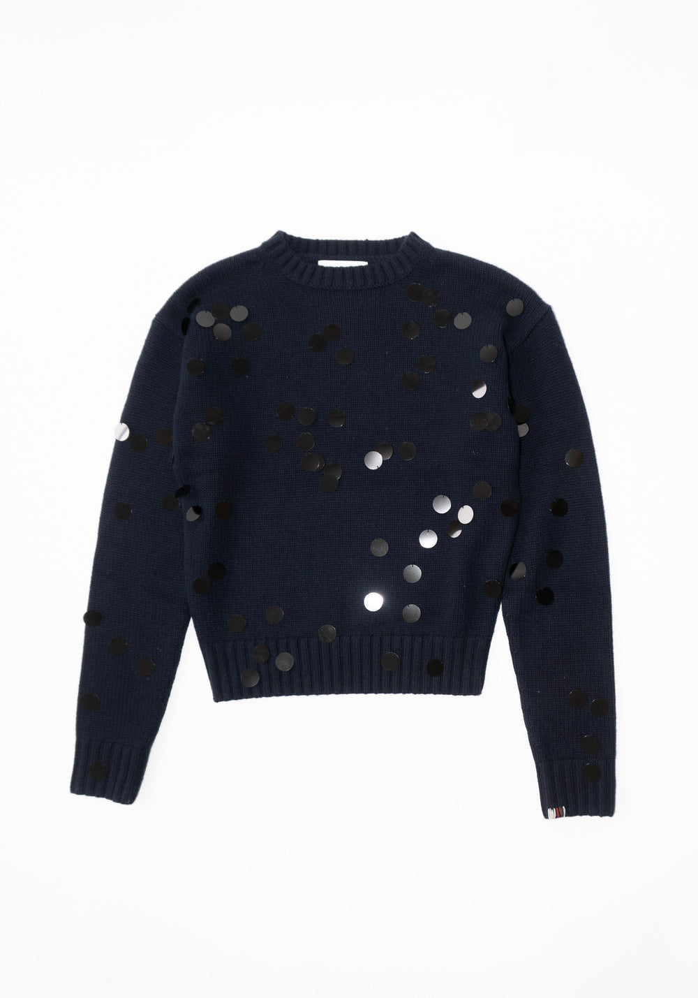 Extreme Cashmere Oldie no.373 Sweater in Navy Sequins