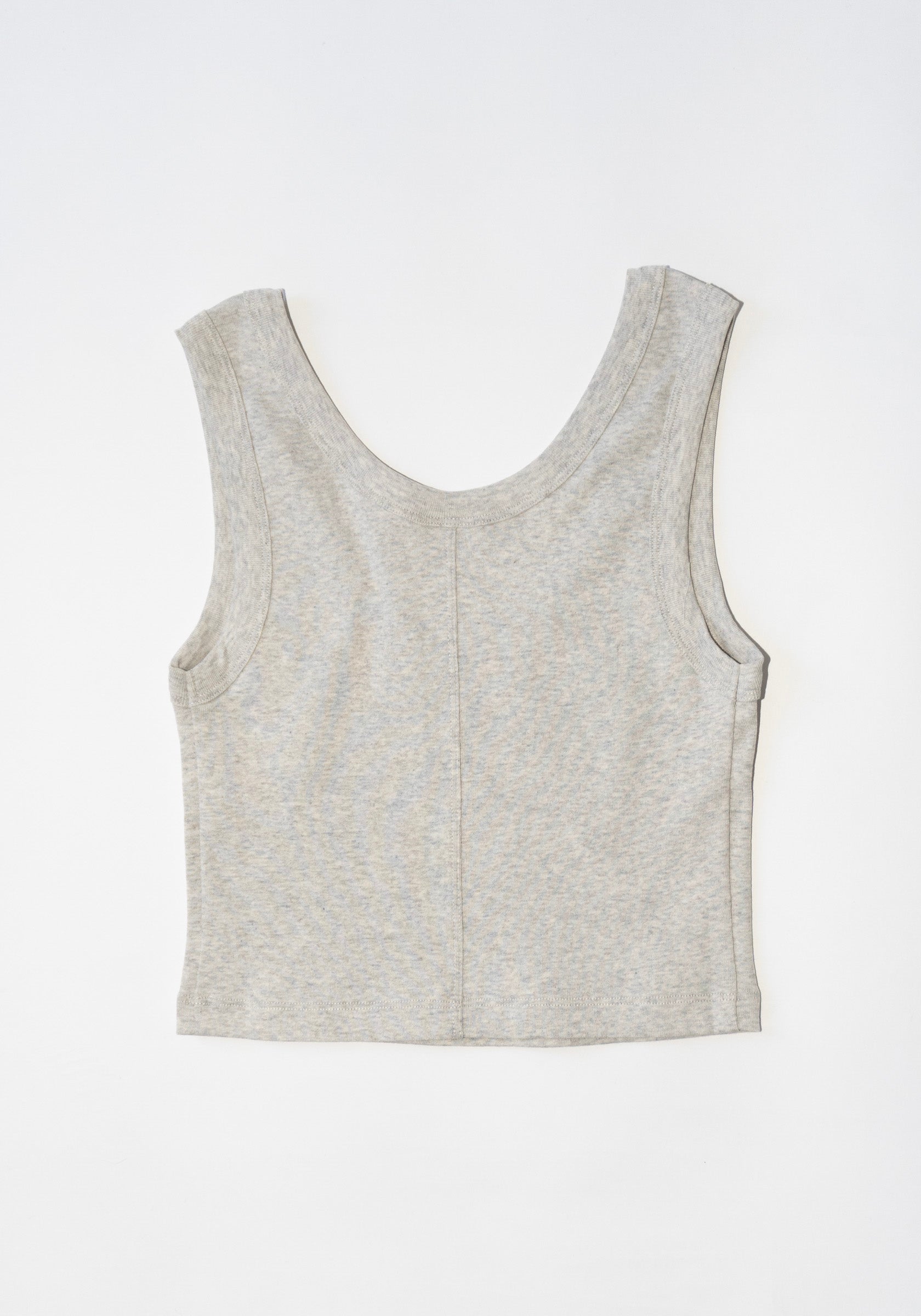 Hillie Crop in Heather Grey