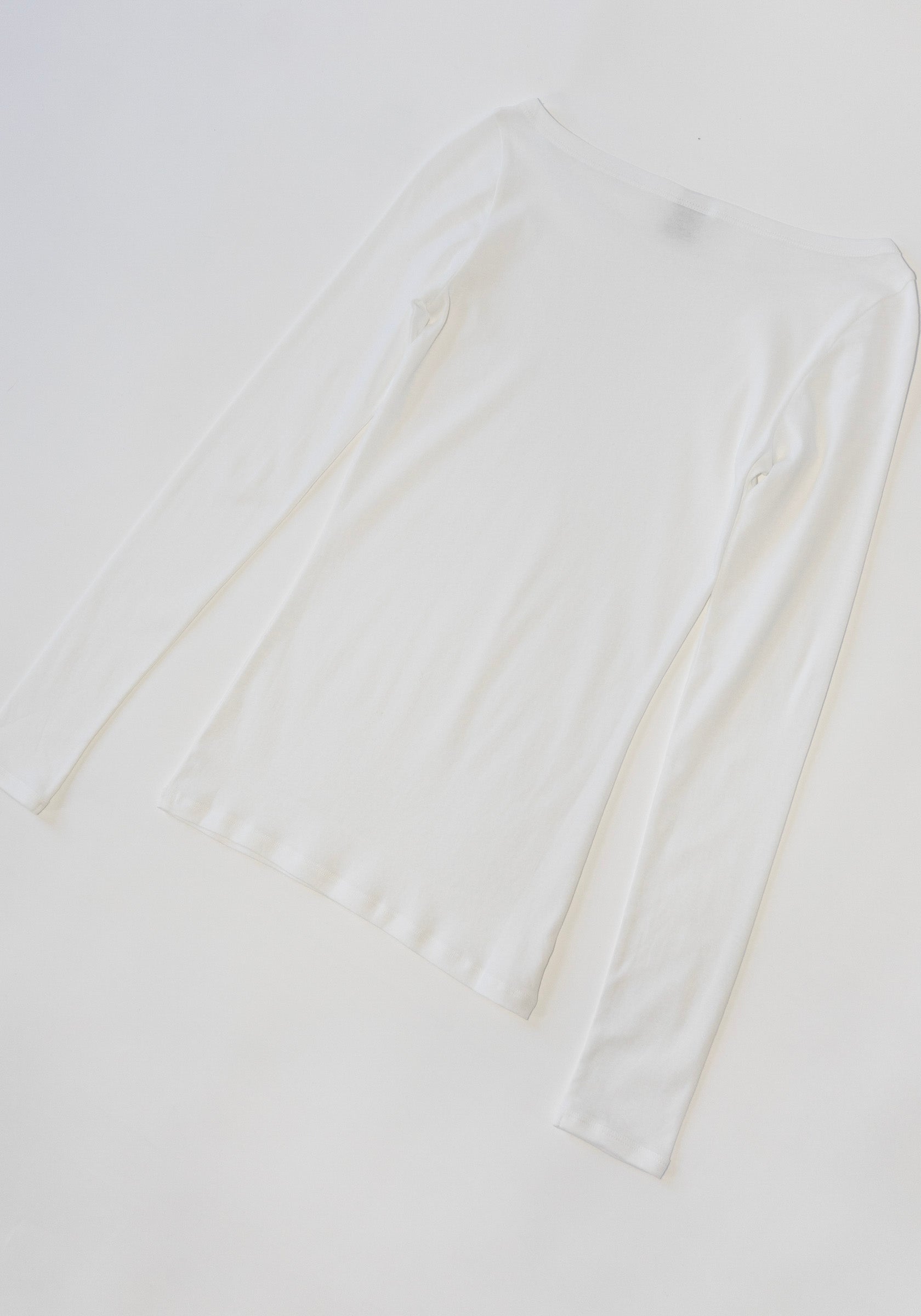 Tende Tee Long Sleeve in White