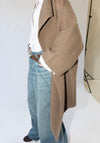 Lauren Manoogian Drape Mantle Sweater Jacket in Tobacco