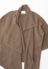 Lauren Manoogian Drape Mantle Sweater Jacket in Tobacco