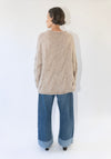 Lauren Manoogian Handknit Cable Rollneck Sweater in Husk