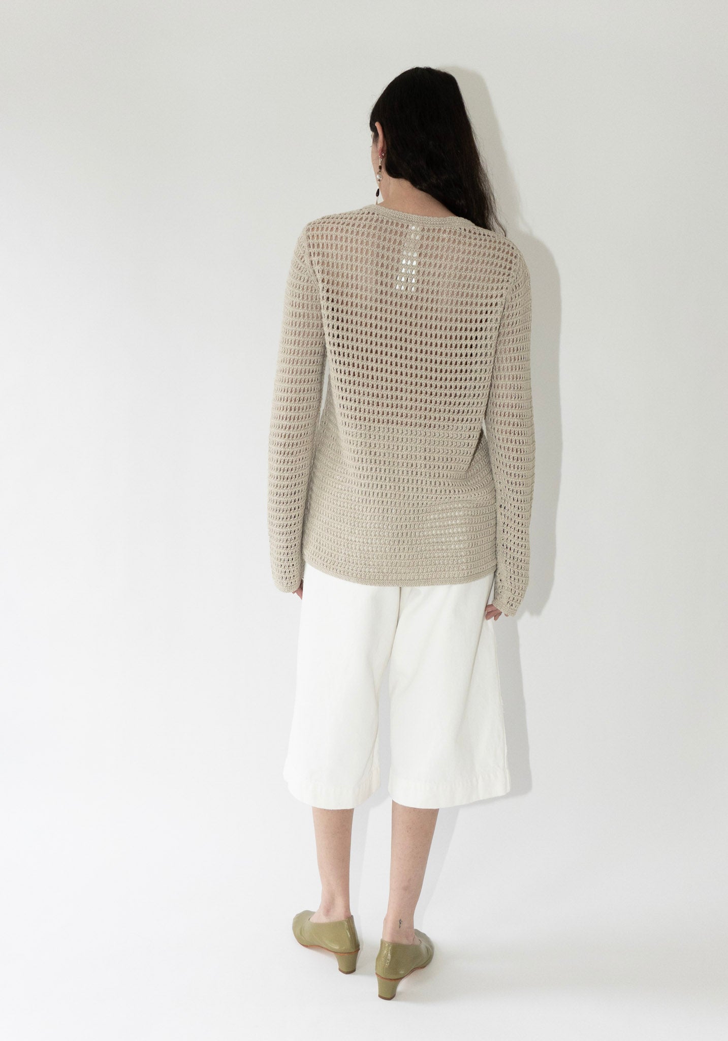Lauren Manoogian Net Pullover in Flax
