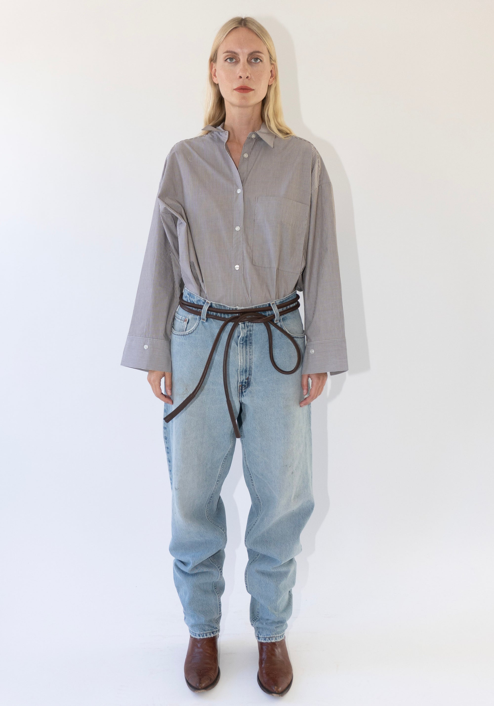 Lauren Manoogian Rope Belt in Saddle