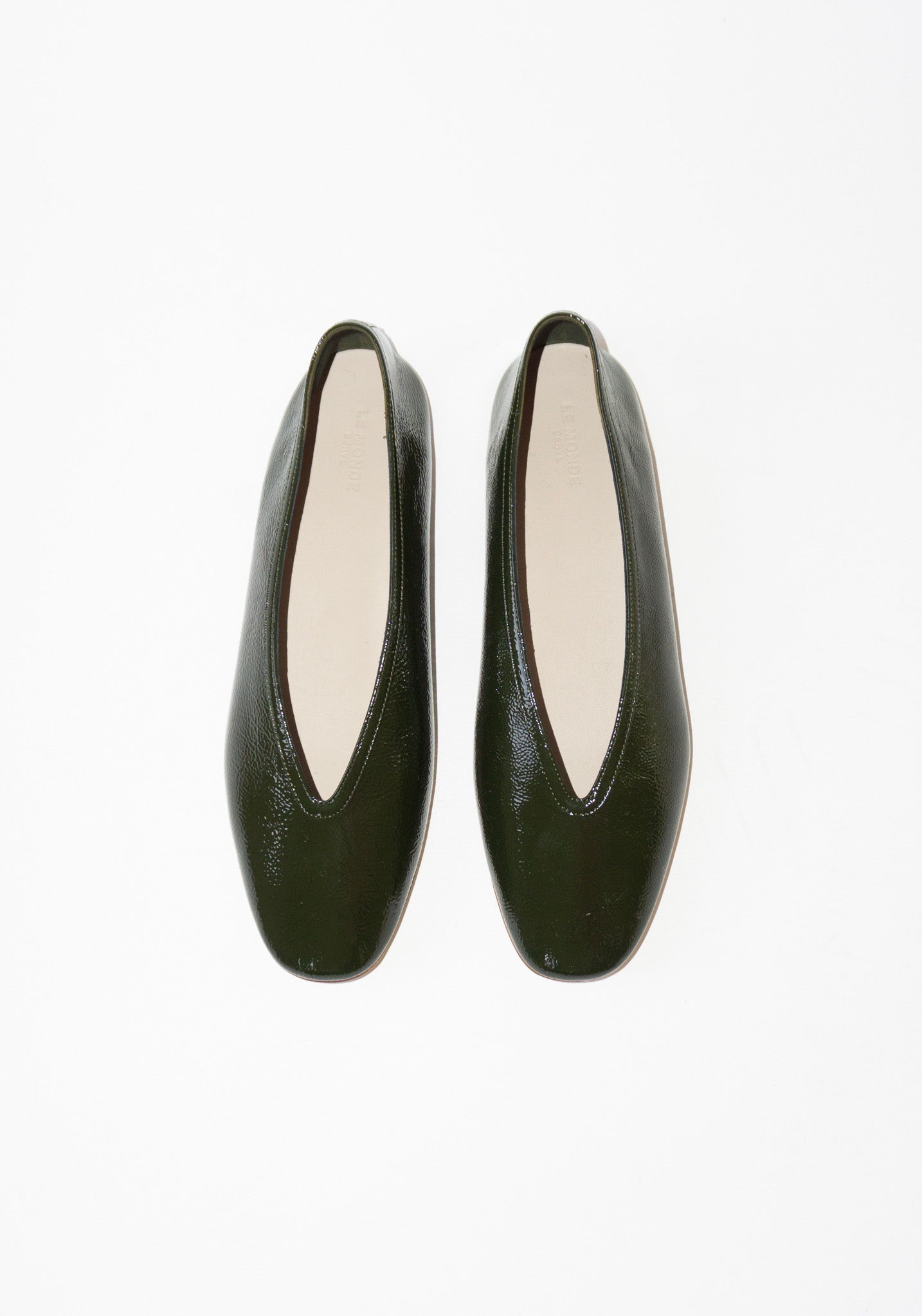 Luna Slipper in Green Patent Leather