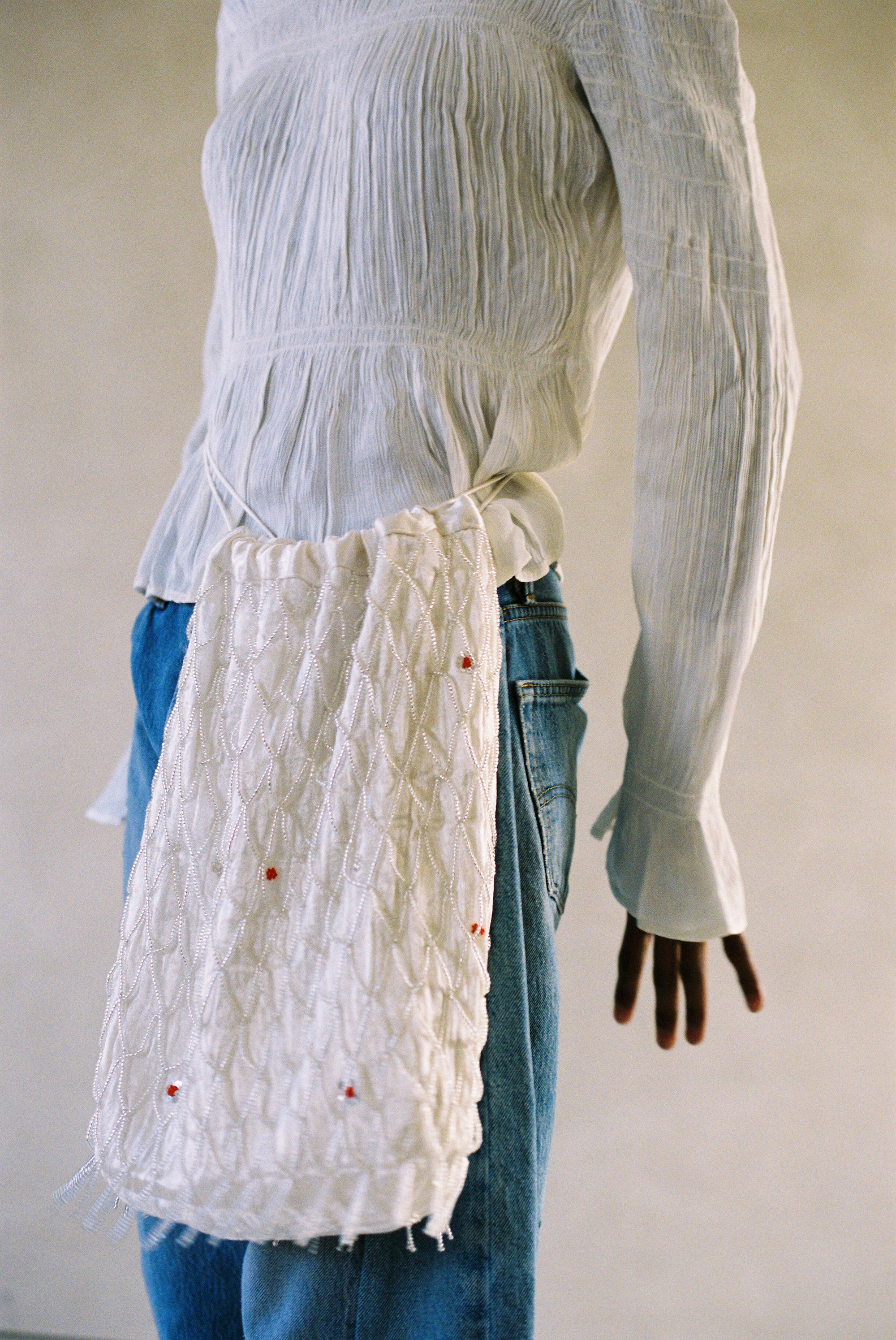 Beaded Net Bag Mashroo and Kota