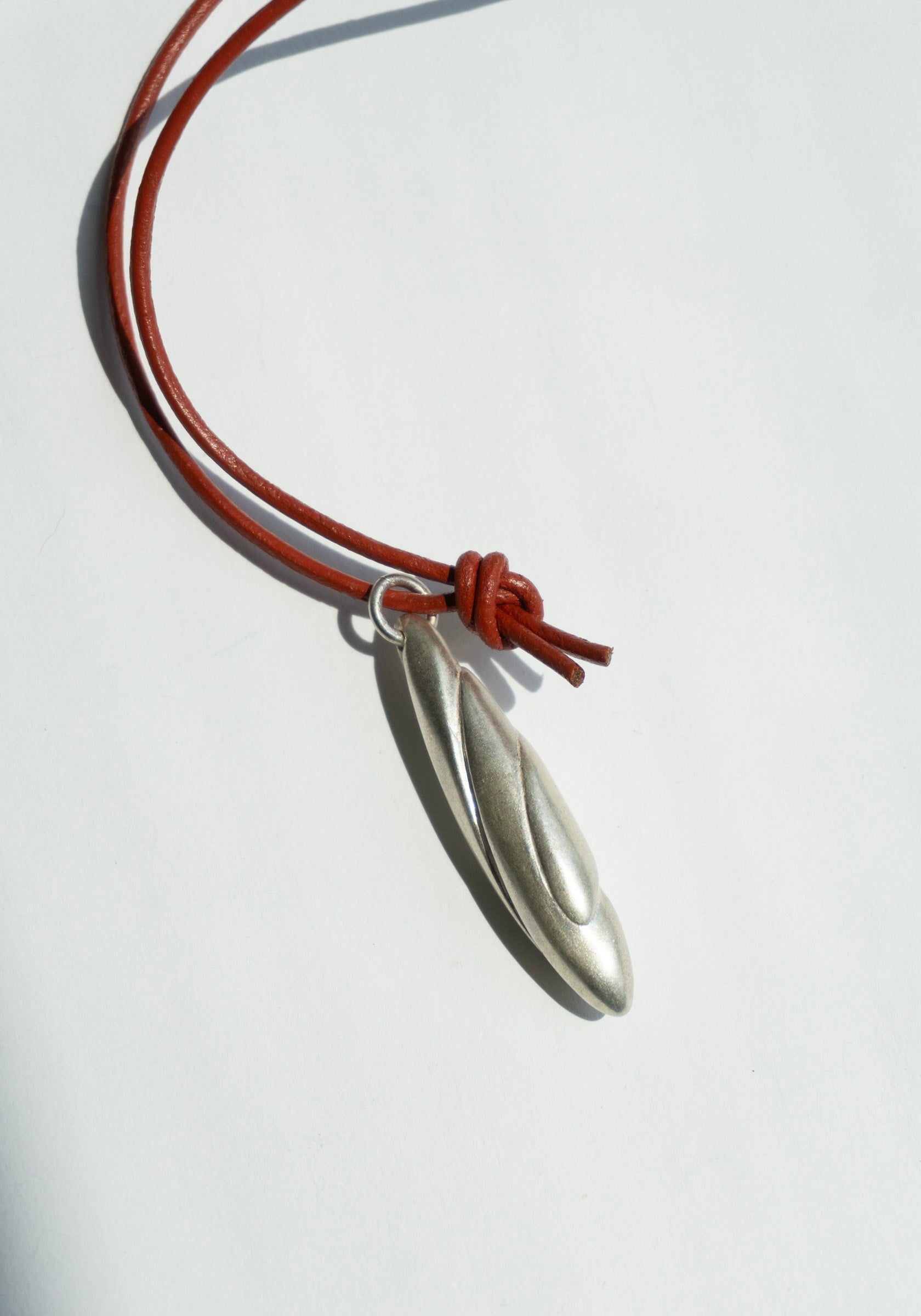 Sapir Bachar Earth Long Scarlet Necklace in Silver