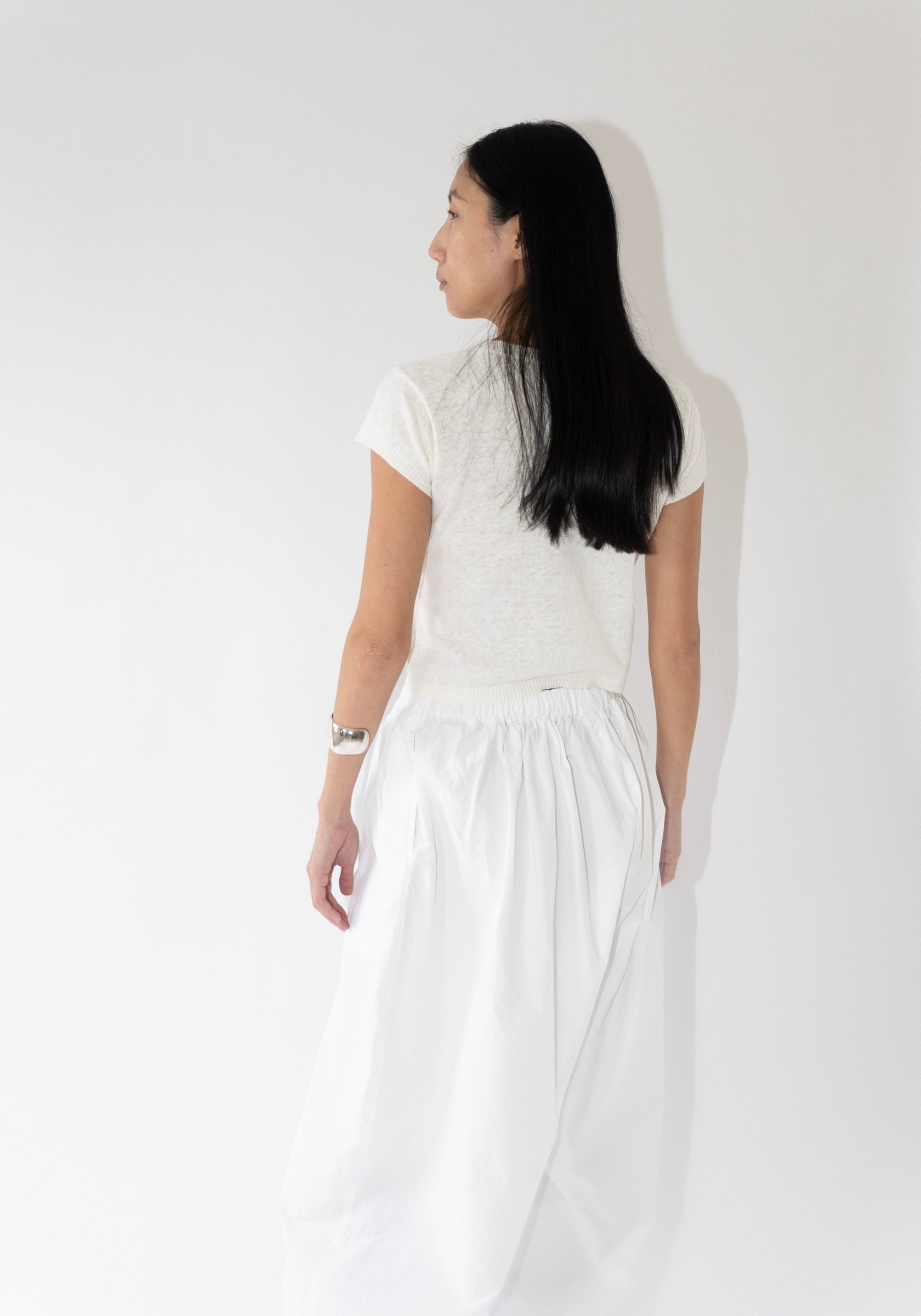 Shaina Mote Baby Tee in Chalk

