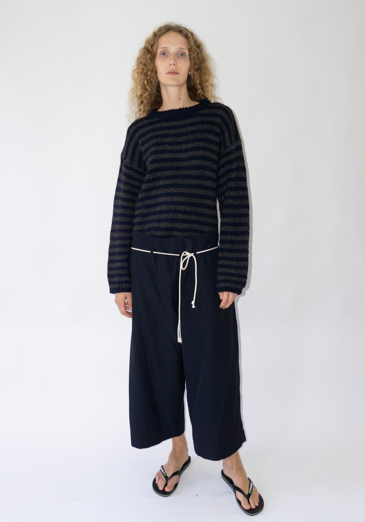 Sono Jako Sweater in Navy Stripe