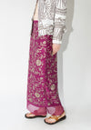 Kasab Slip Skirt with Kota in Magenta