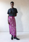 Kasab Slip Skirt with Kota in Magenta