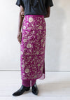 Kasab Slip Skirt with Kota in Magenta