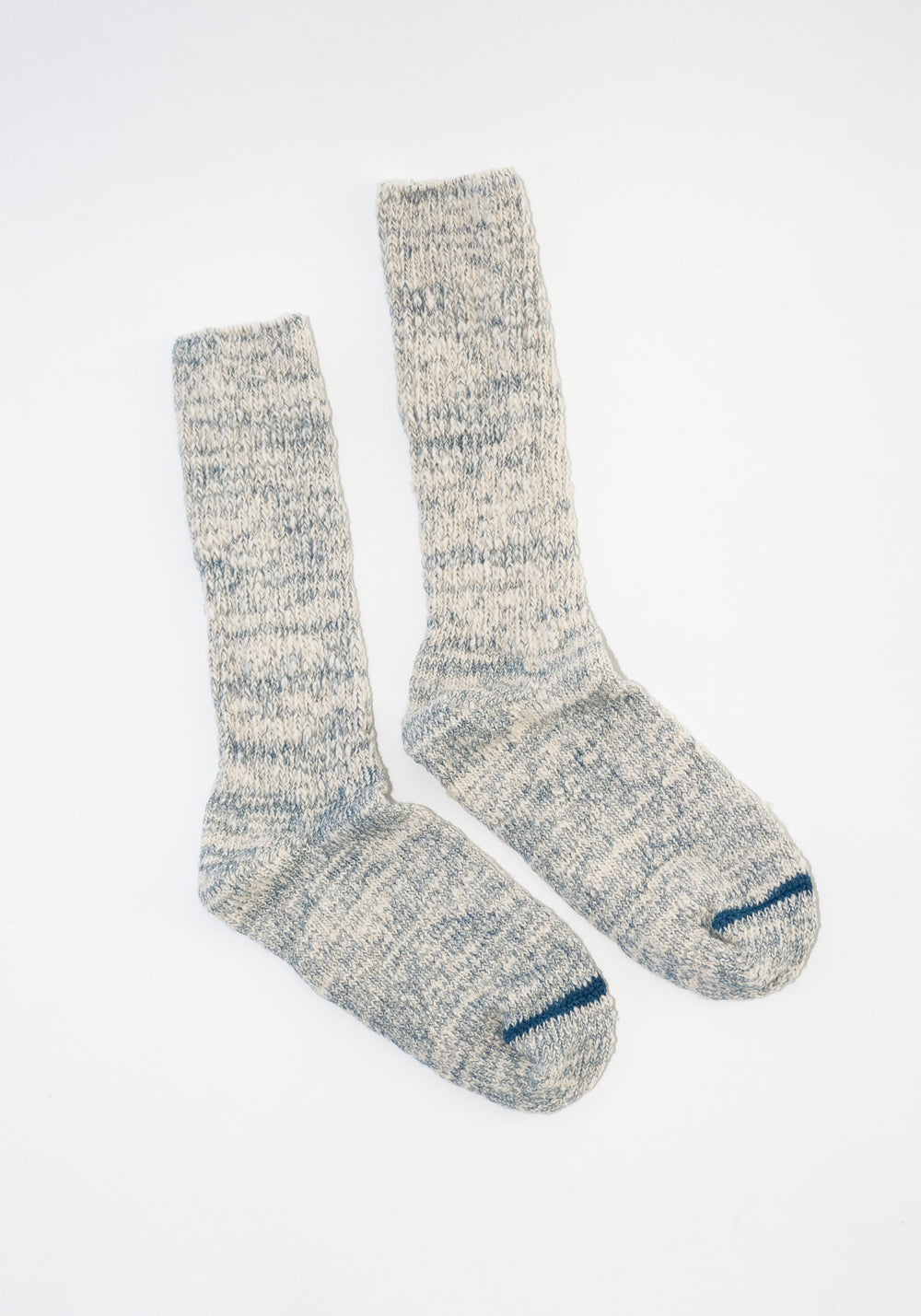 Japanese Garabou Slipper Socks in Indigo