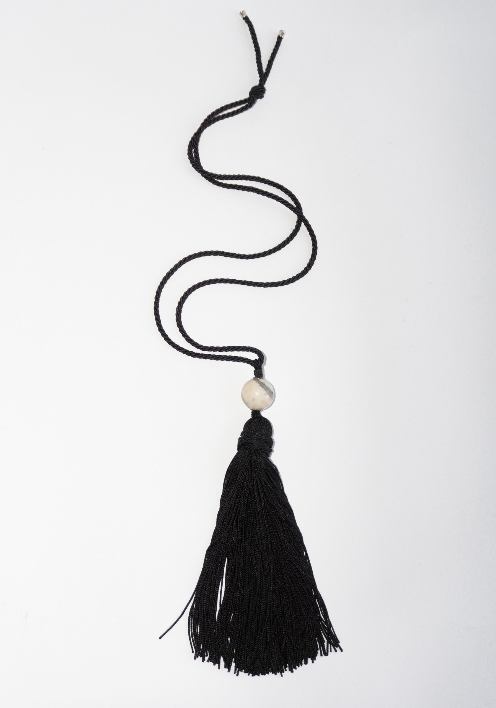 White Jade Tassel Necklace