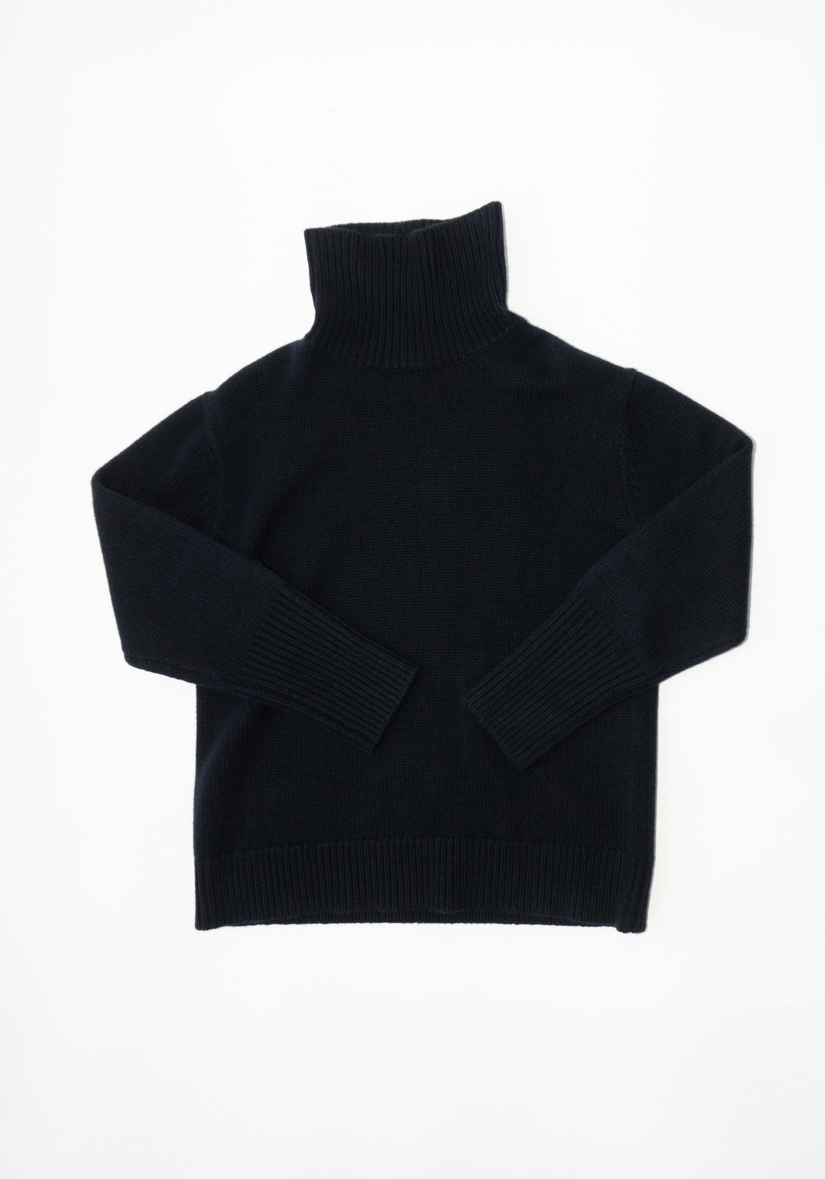High Neck Longsleeve Sweater in Security Blue