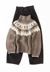 6397 Sedona Hand Knit Sweater in Mink Fairisle