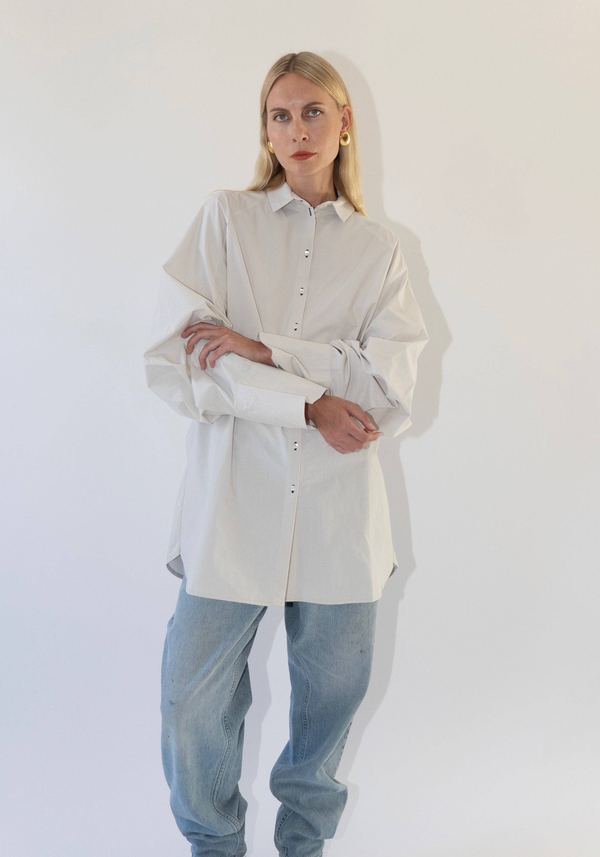 Eleph Tall Shirt in Off White