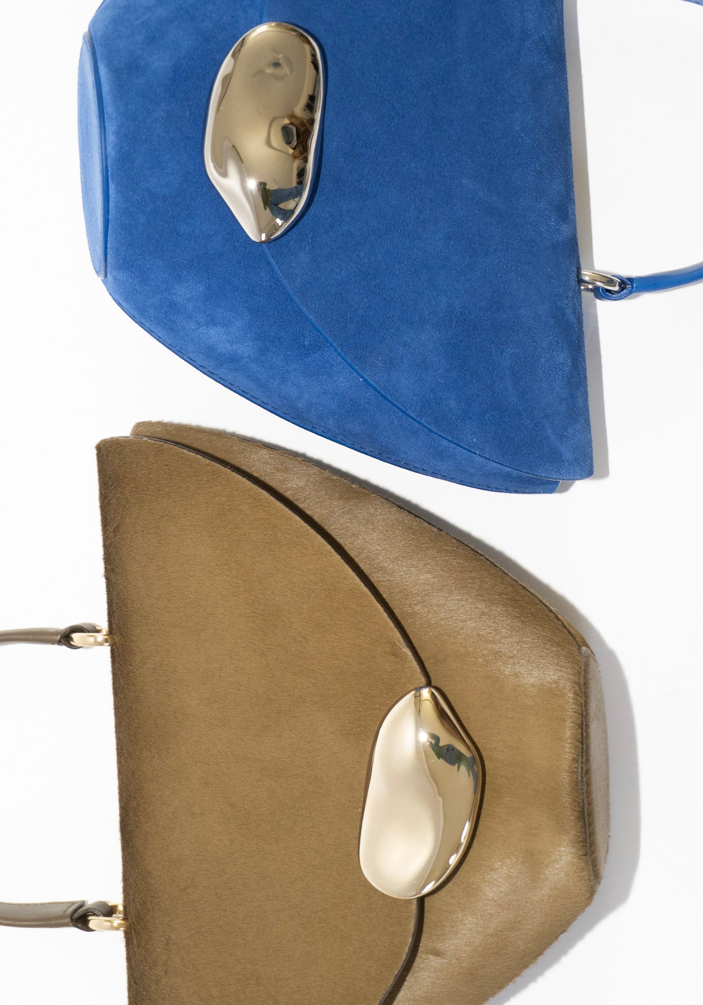 The Orb Bag in Ultramarine Suede