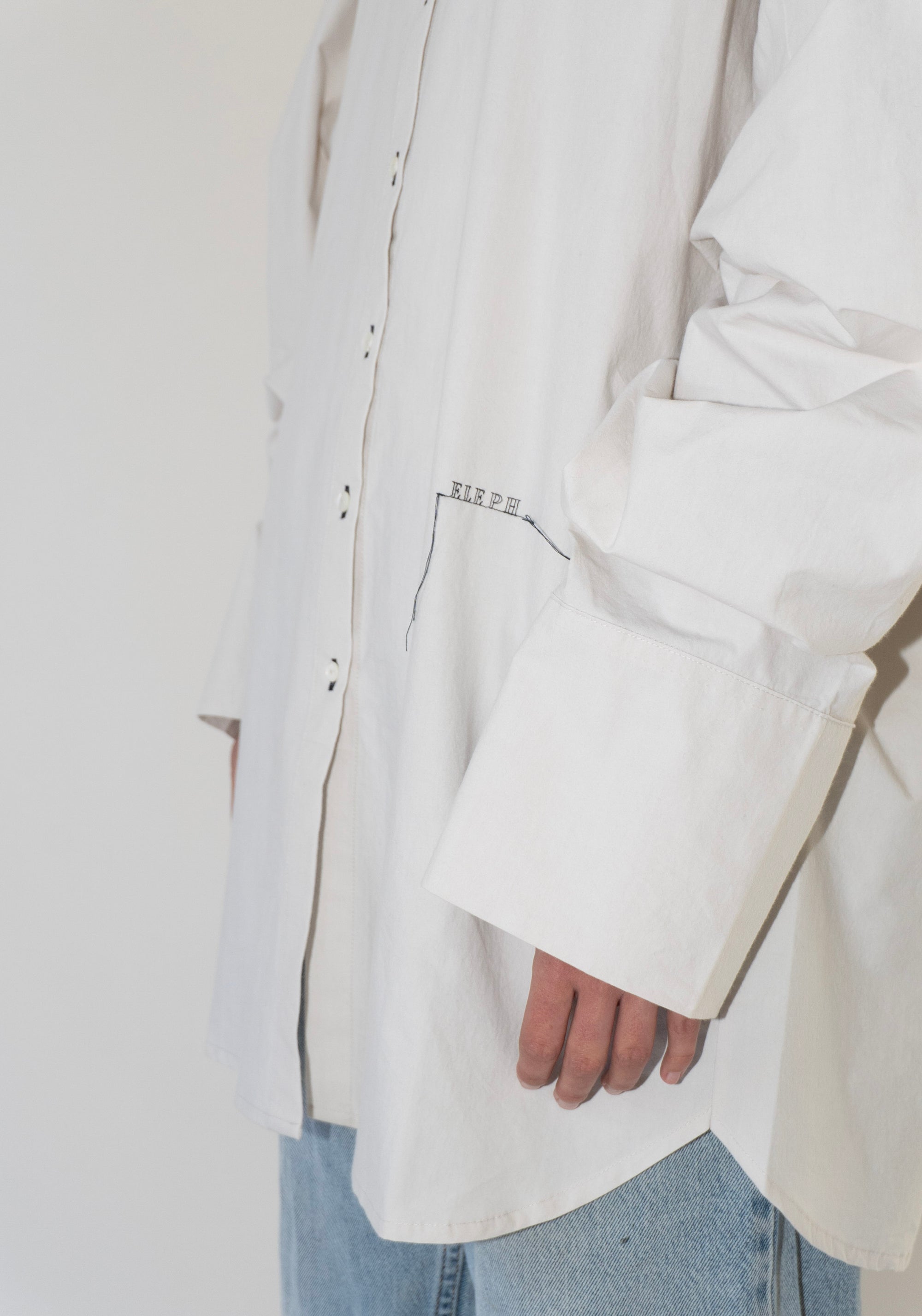 Eleph Tall Shirt in Off White