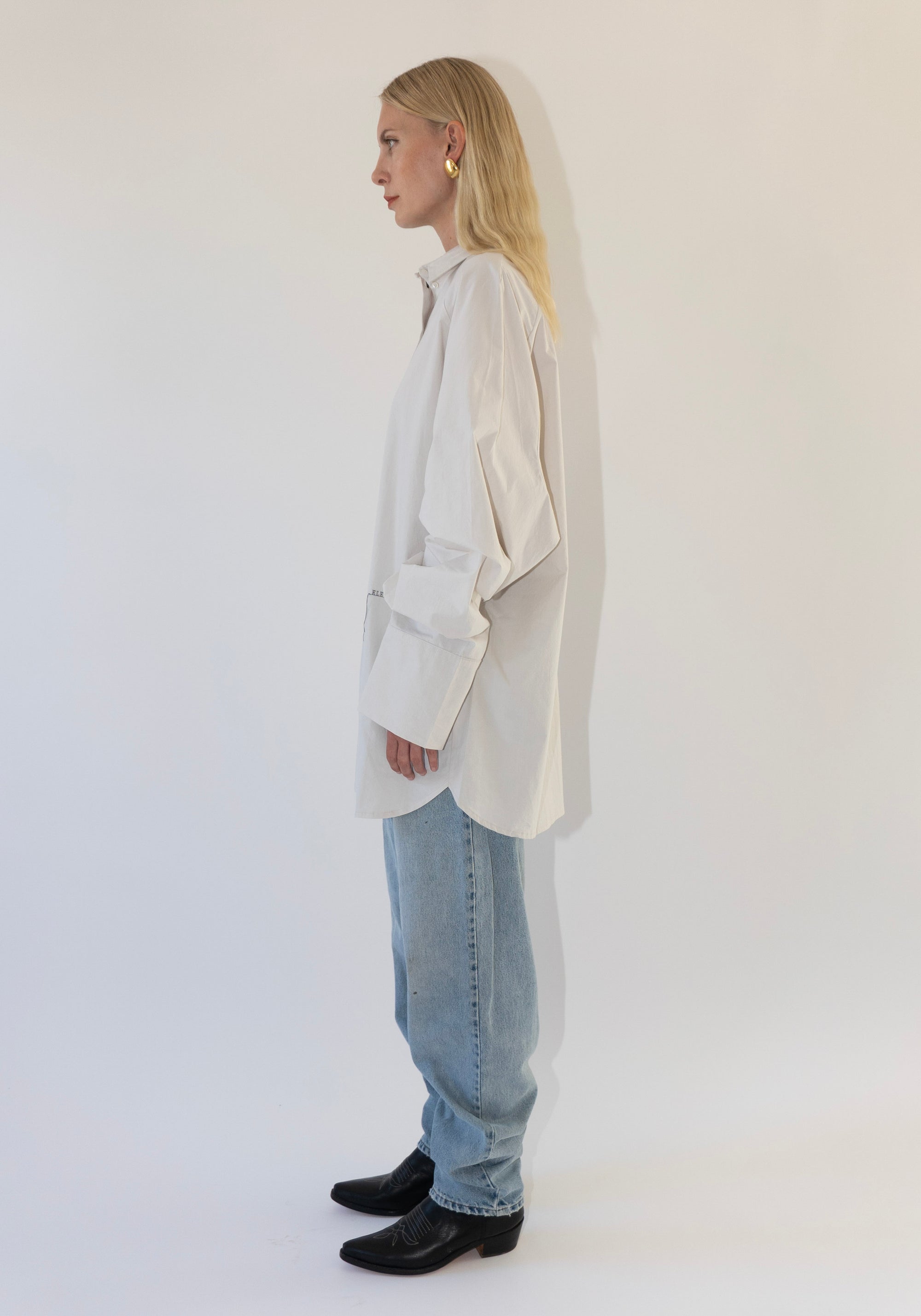 Eleph Tall Shirt in Off White