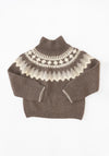 6397 Sedona Hand Knit Sweater in Mink Fairisle
