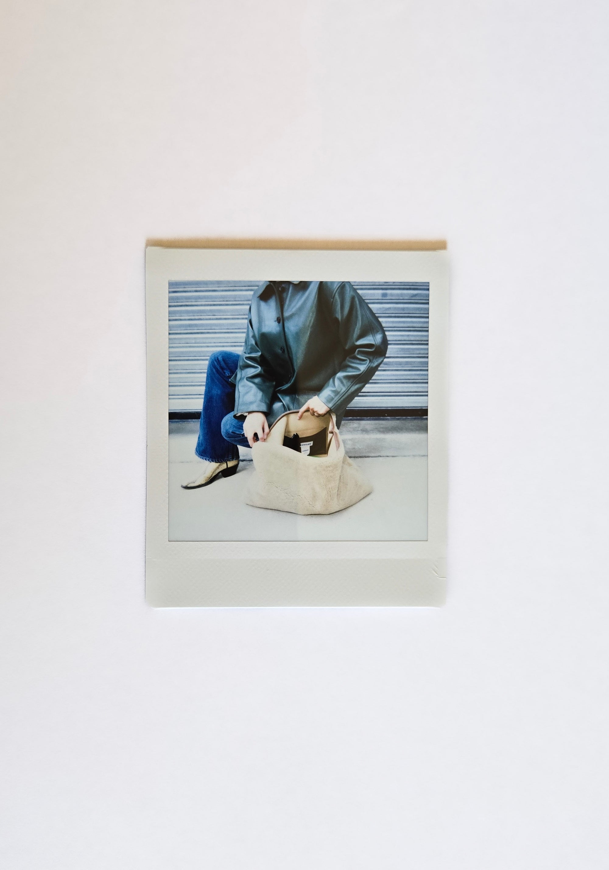 Cawley Leather Clutch in Tan