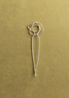 Line Drawing Hair Pin in Sterling Silver
